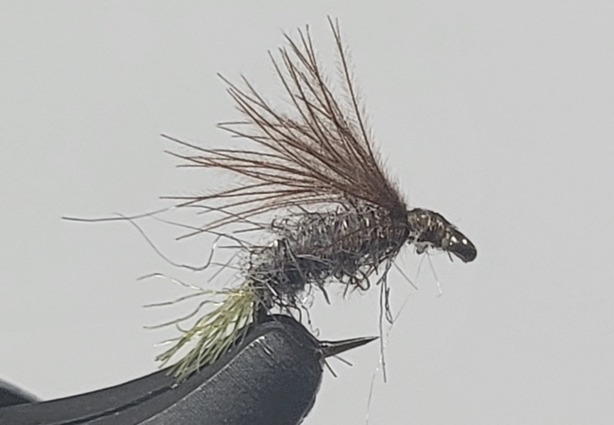 Hydropsyche CDC Caddis fly pattern tied by Darrell Olson