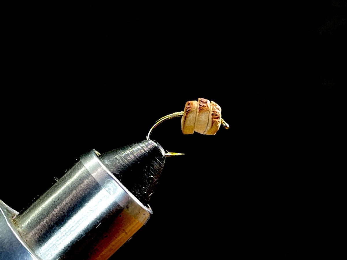 Foam trout pellet fly pattern tied by Brent Jones