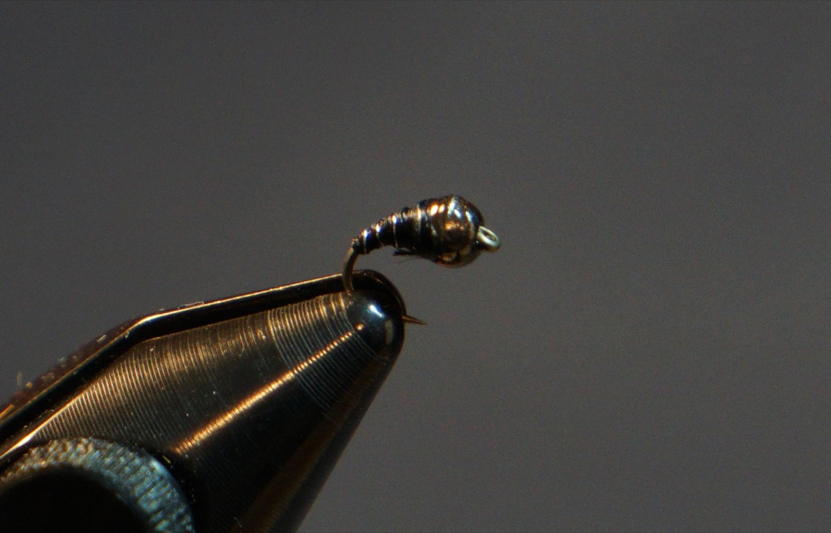Zebra Midge fly pattern tied by Christian Andrews