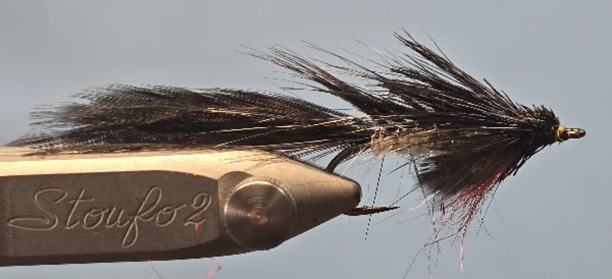 Black Matuka Sculpin fly pattern tied by Darrell Olson