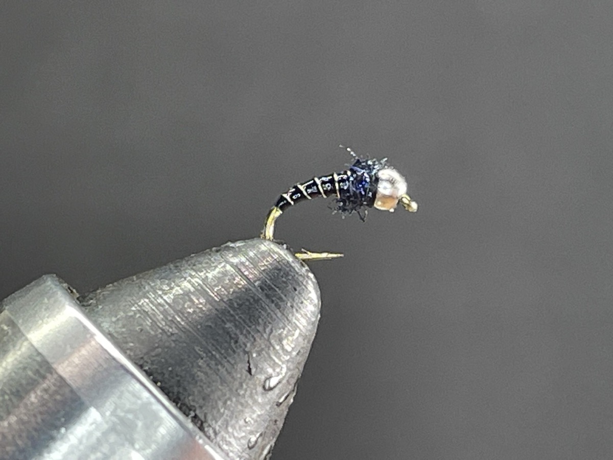 Zebra Midge fly pattern tied by Brent Jones