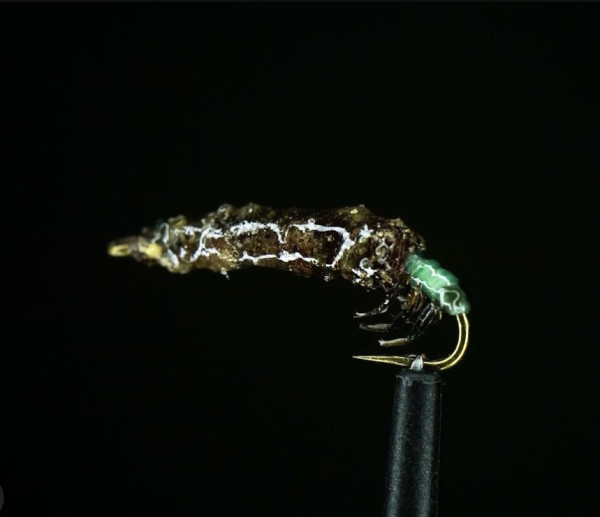 Cased Caddis fly pattern tied by Brian Smith