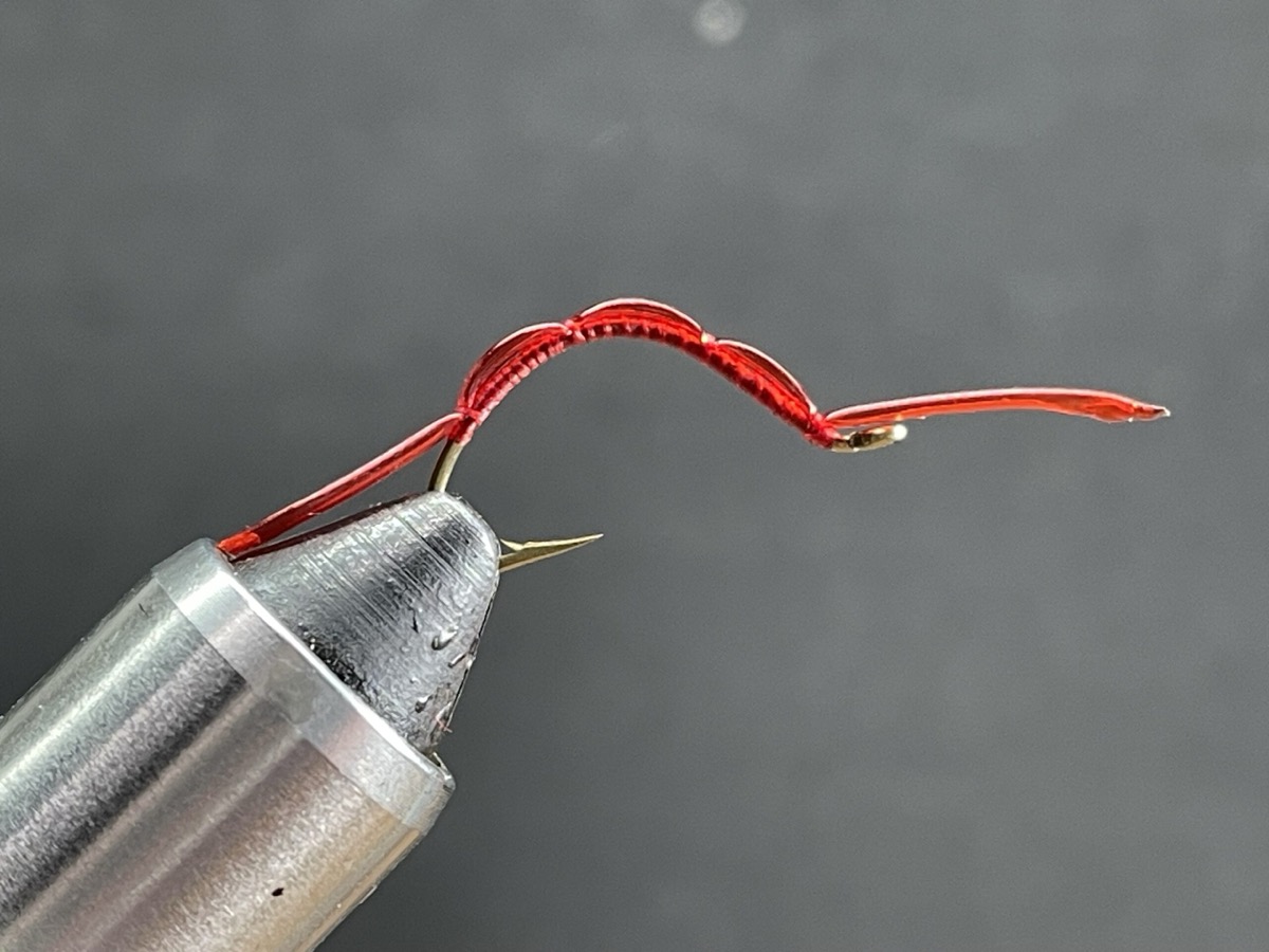 Bubbly Worm fly pattern tied by Brent Jones