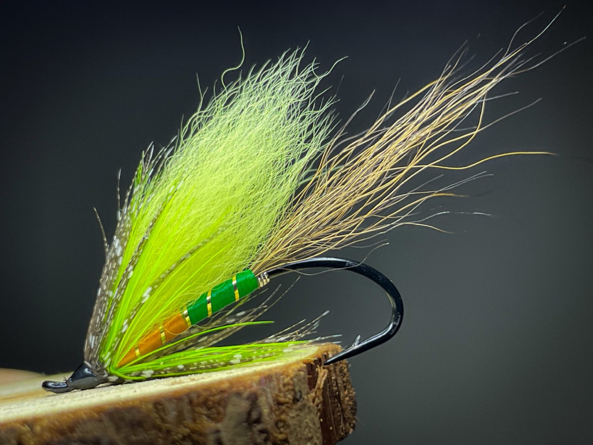 Green cascade fly pattern tied by Blake Glover