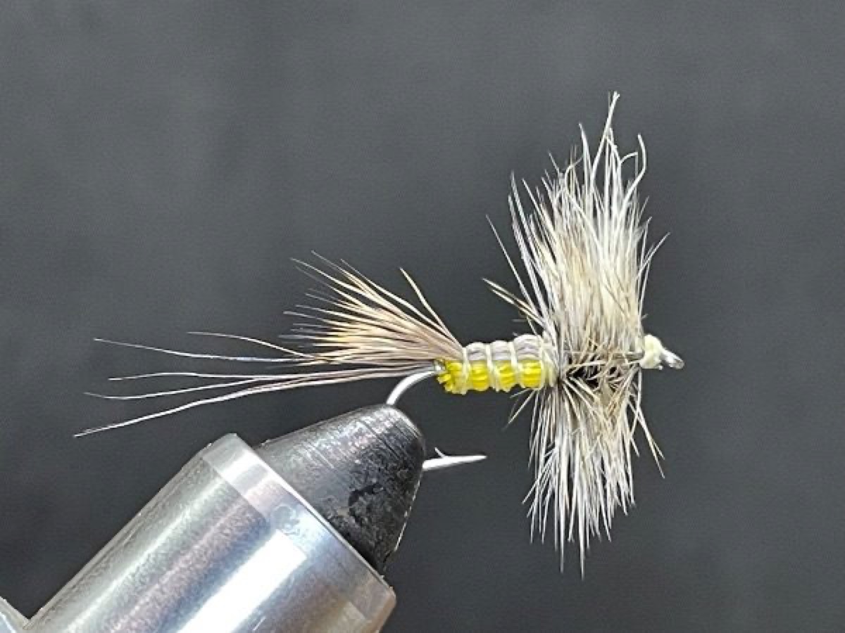 Deer Hair Hex Dun (Hexagenia limbata) fly pattern tied by Brent Jones