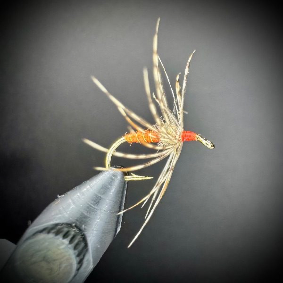 Orange Partridge Soft Hackle fly pattern tied by Joe Glessner