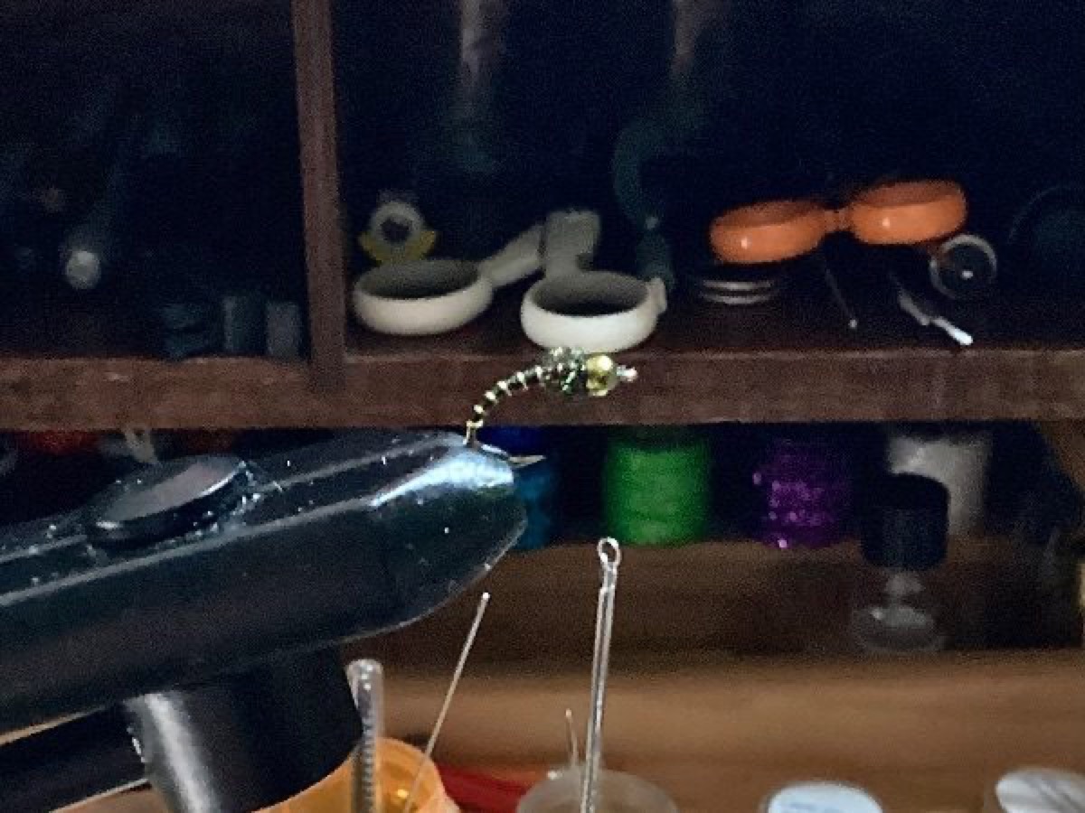 Zebra midge fly pattern tied by Mark Toole