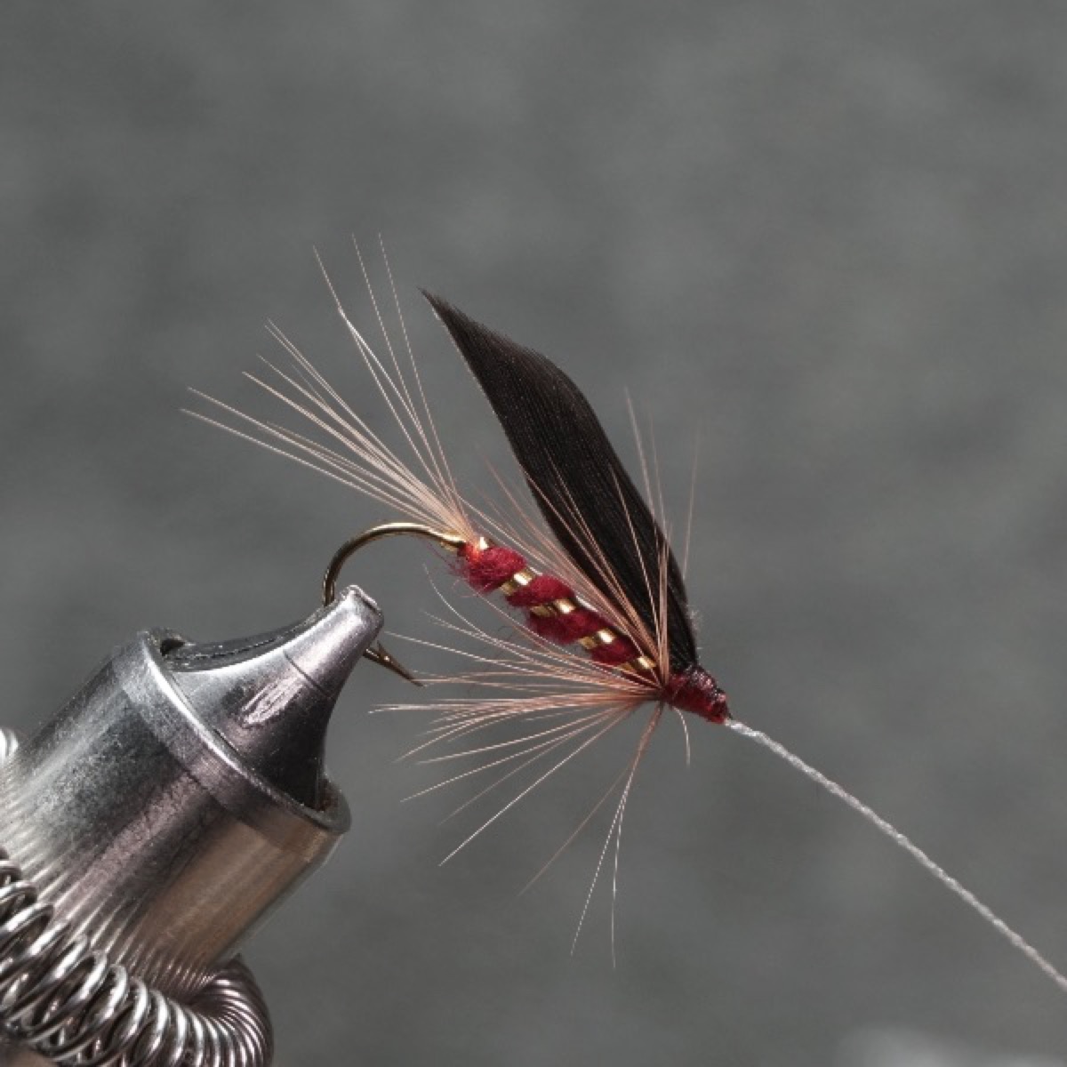 Great Red Spinner fly pattern tied by Christian Andrews