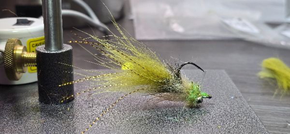 LC Ghost Shrimp fly pattern tied by Darrell Olson