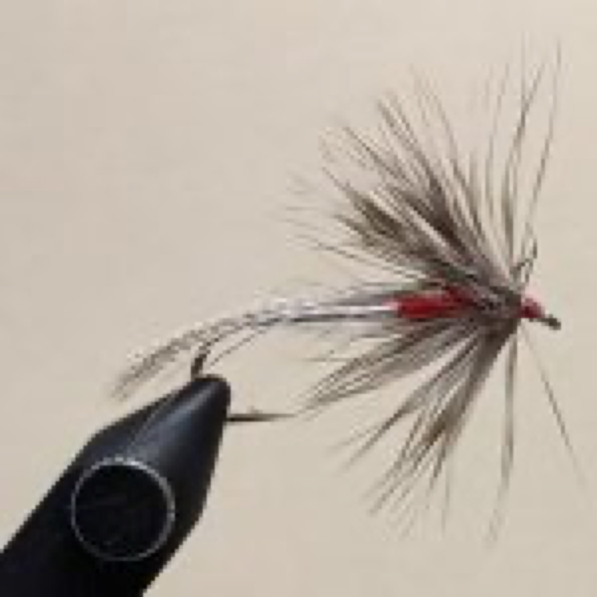 Red Gilled Hornberg (variation) fly pattern tied by Mike Garfield