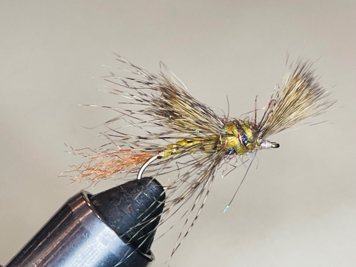 Brown Drake (Ephemera simulans) Cripple fly pattern tied by Brent Jones