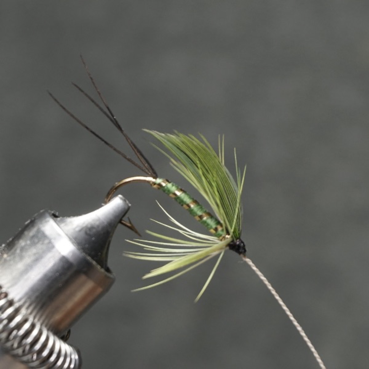 Katydid fly pattern tied by Christian Andrews