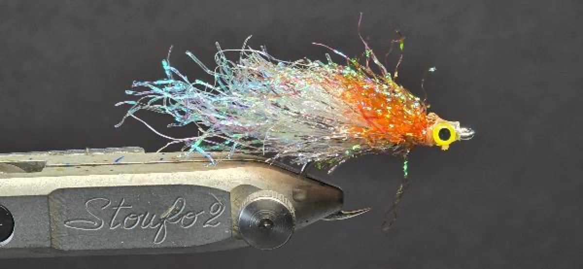 The Bling Minnow fly pattern tied by Darrell Olson