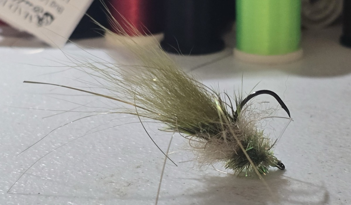 John Holbrook’s LC Ghost Shrimp fly pattern tied by Darrell Olson