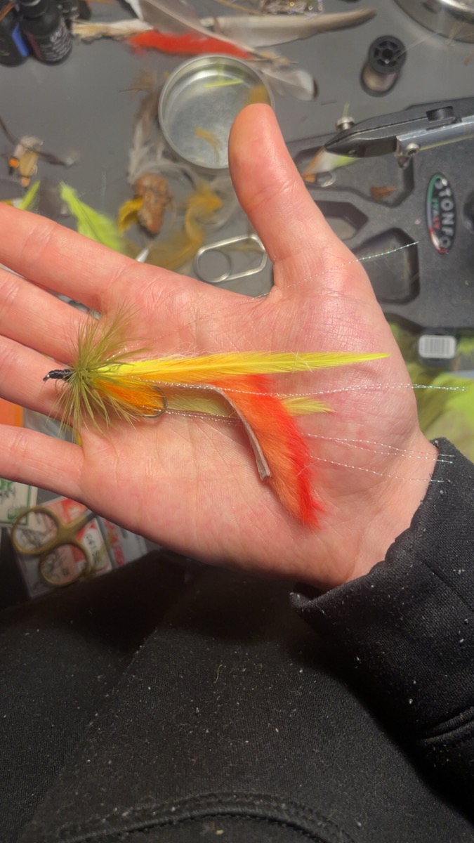 First try Pike fly fly pattern tied by Laurent Bertrand