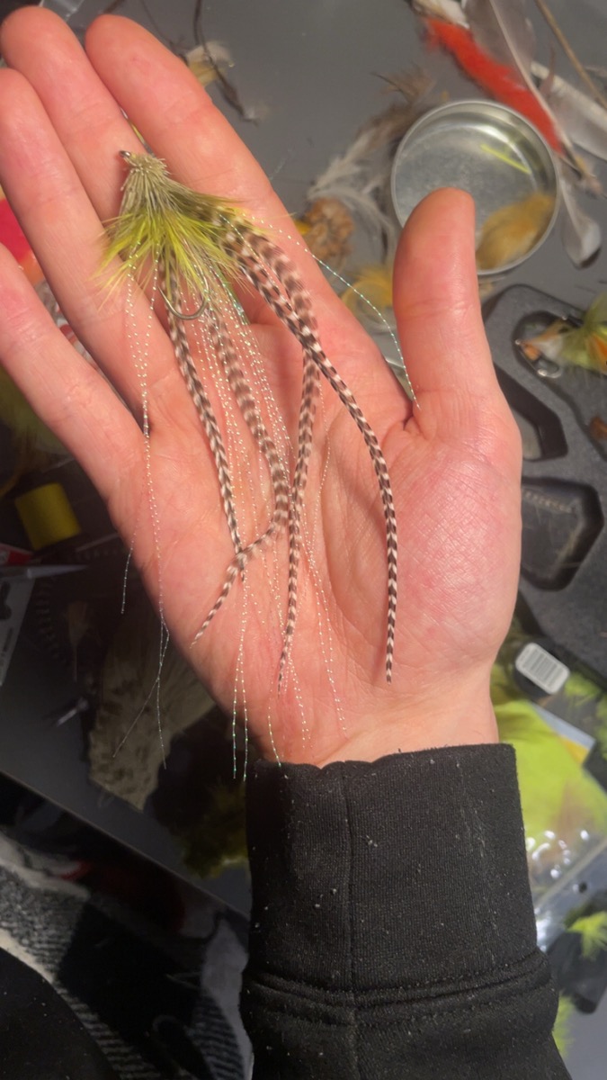 Bufford yellow fly pattern tied by Laurent Bertrand