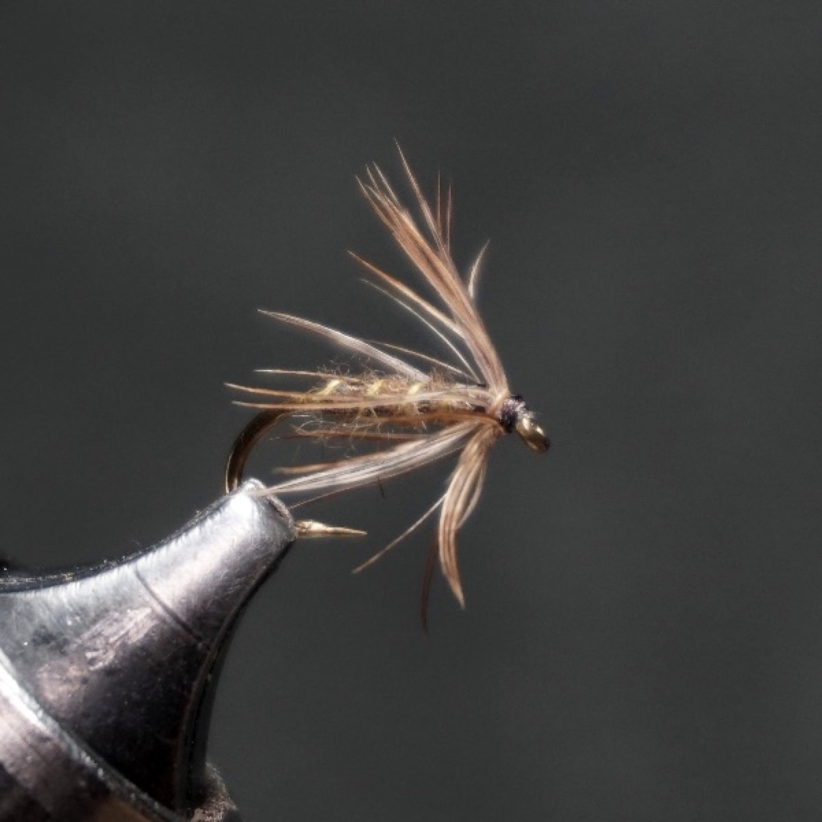 Hackled March Brown fly pattern tied by Christian Andrews