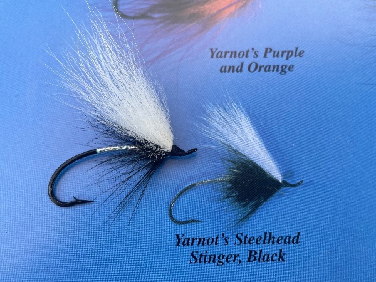 Yarnot’s Steelhead Stinger, Vlack fly pattern tied by Brent Jones