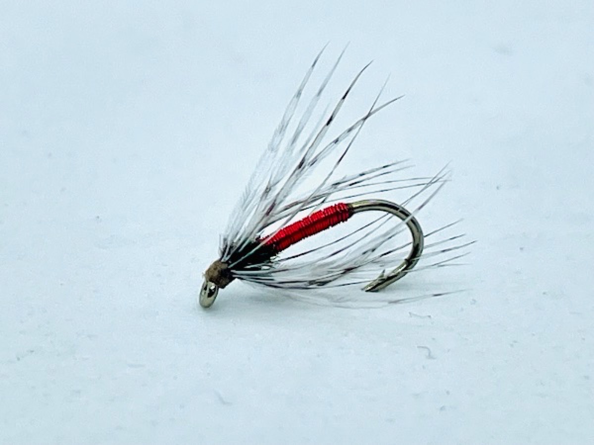 Red Wire Soft Hackle fly pattern tied by Brent Jones