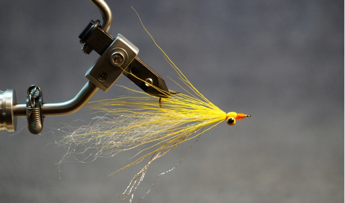 Clouser Minnow fly pattern tied by Christian Andrews