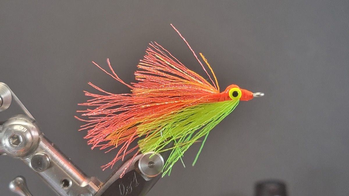 Electric Chicken Kreelex fly pattern tied by Darrell Olson