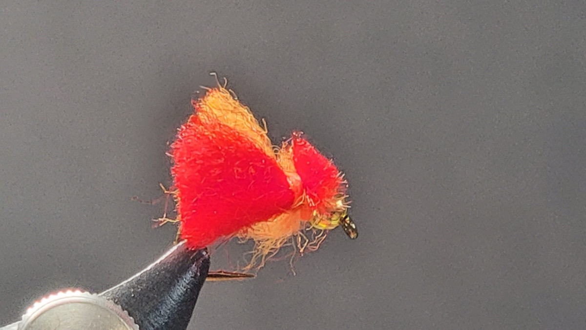 Y2K Bug fly pattern tied by Darrell Olson