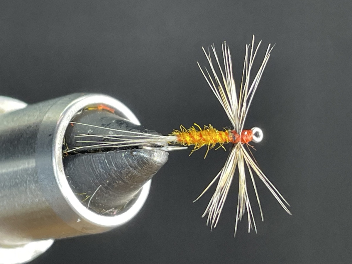 Amber Spinner fly pattern tied by Brent Jones