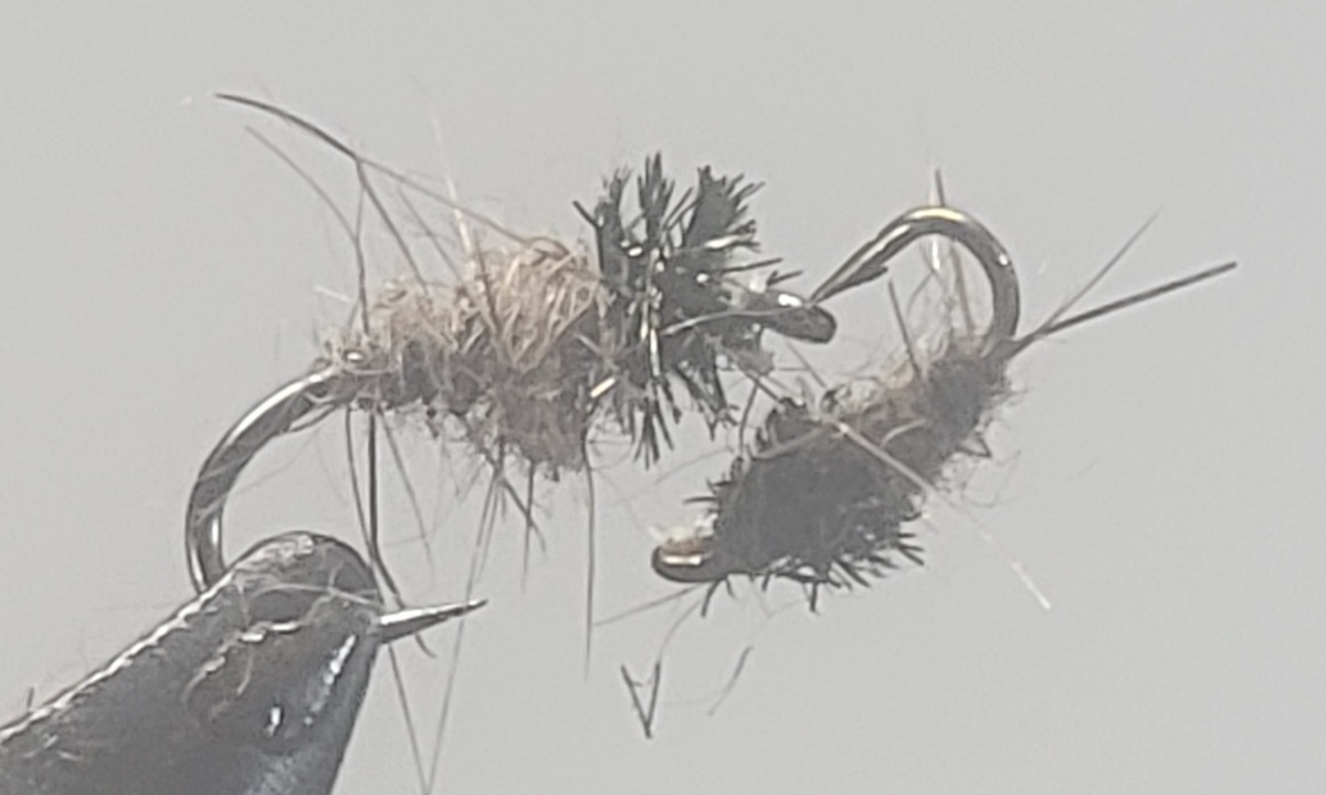 Gray Midge Nymph fly pattern tied by Darrell Olson