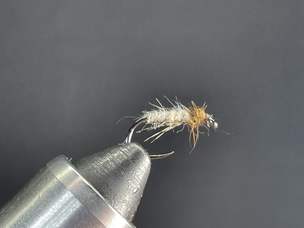 Yellow Larva fly pattern tied by Brent Jones