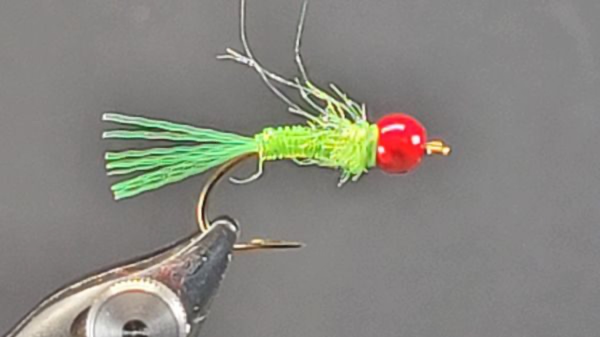 Hazardous Waste fly pattern tied by Darrell Olson
