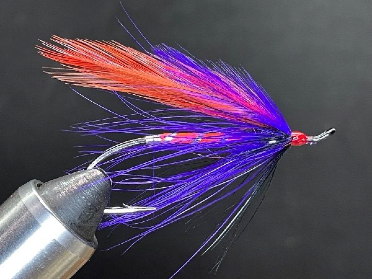 Purple Sol Duc fly pattern tied by Brent Jones