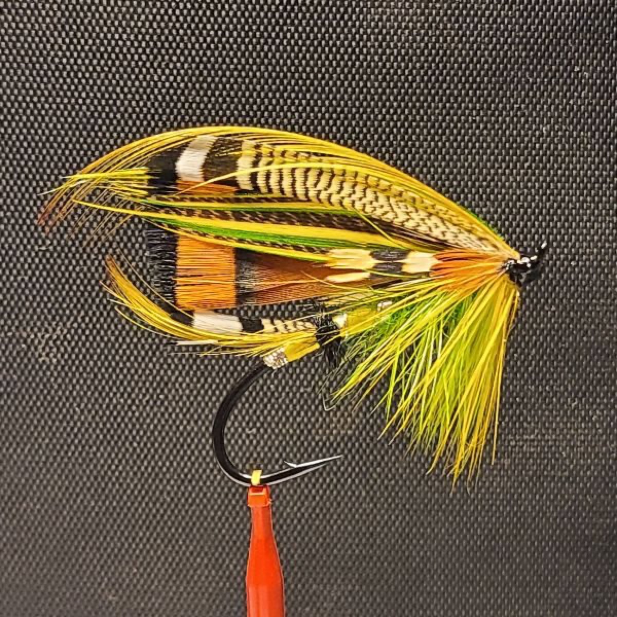 Green Highlander fly pattern tied by David Matthews