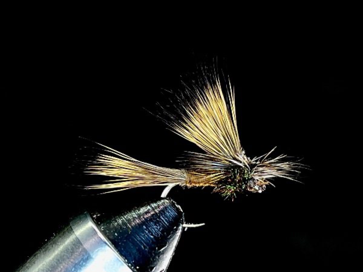 Tilt Wing Mayfly, Brown fly pattern tied by Brent Jones