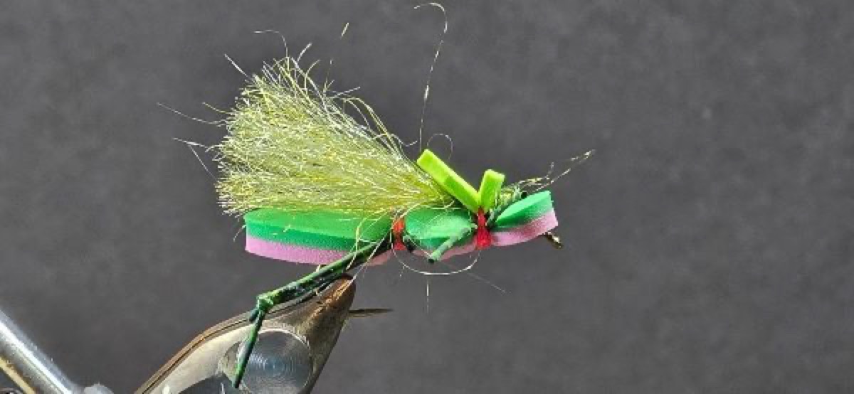 Darrell’s Foam Hopper fly pattern tied by Darrell Olson
