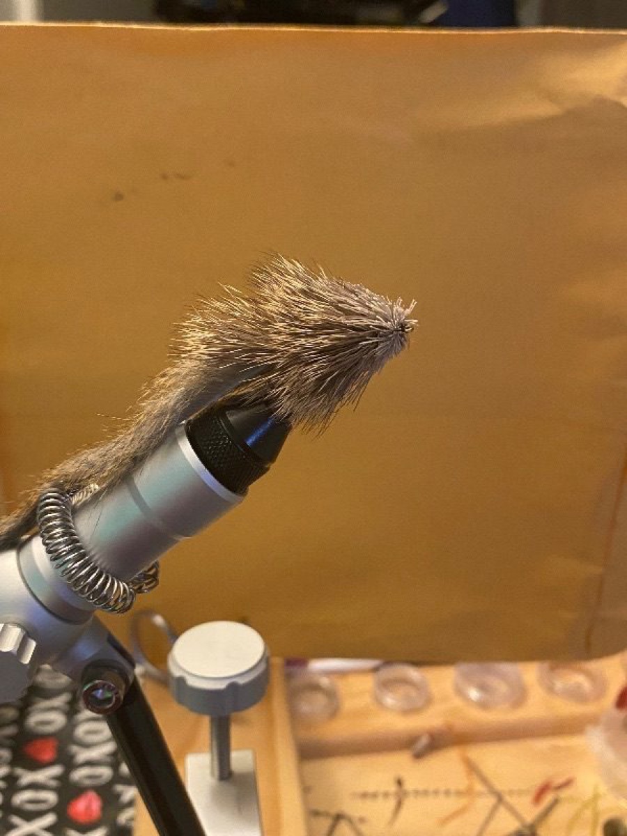 Hair mouse fly pattern tied by Andy Wells