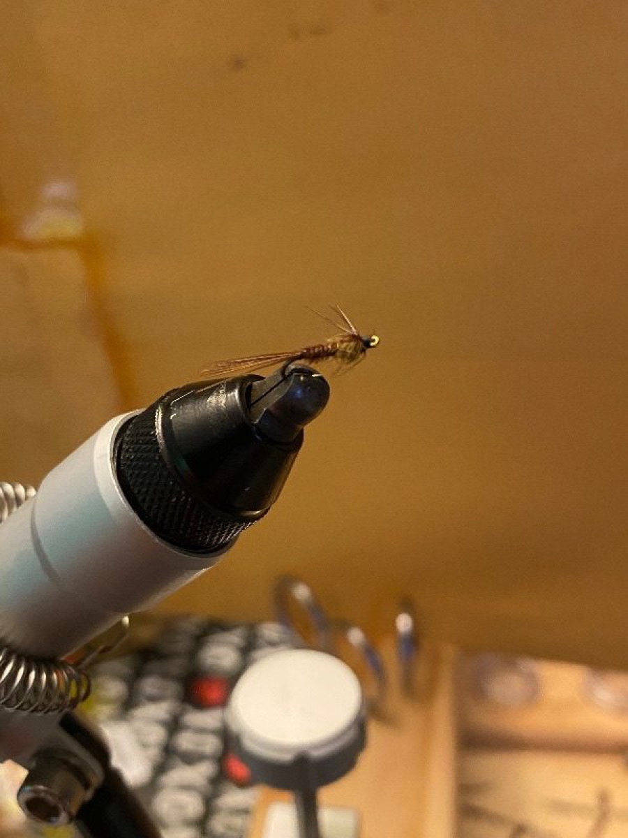 Pheasant tail fly pattern tied by Andy Wells