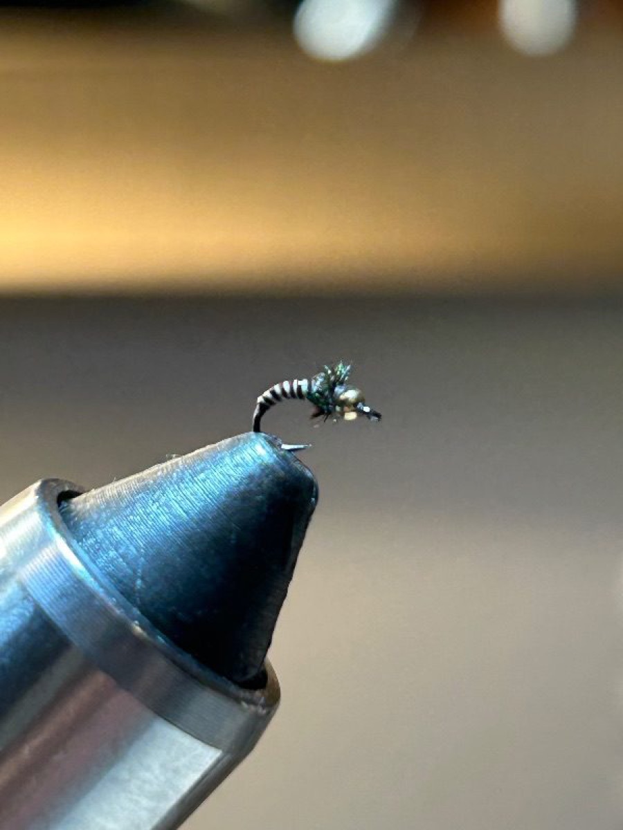 Moose Mane Zebra Midge fly pattern tied by Mark Lucas