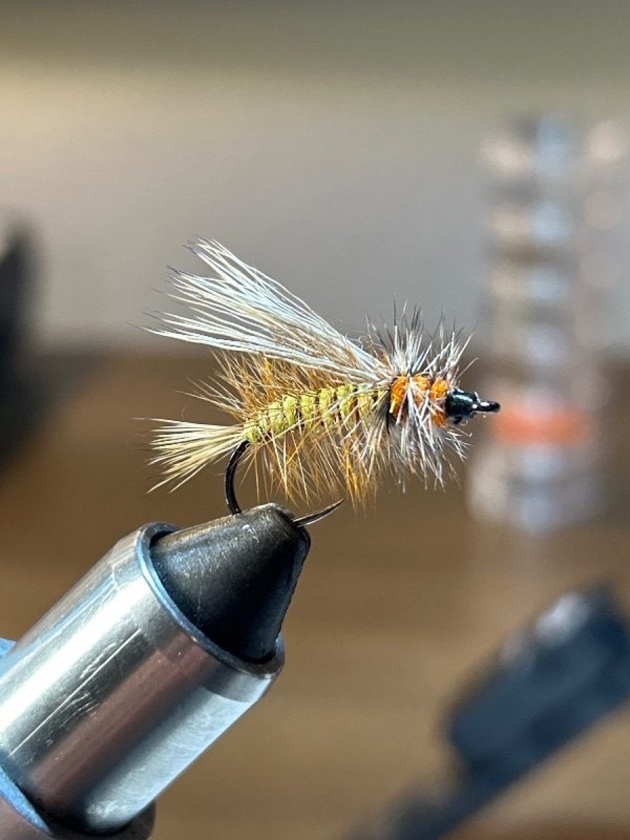 Stimulator fly pattern tied by Mark Lucas