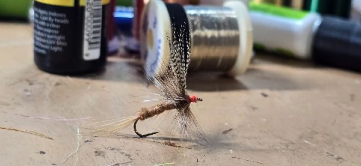 American March Brown fly pattern tied by Darrell Olson