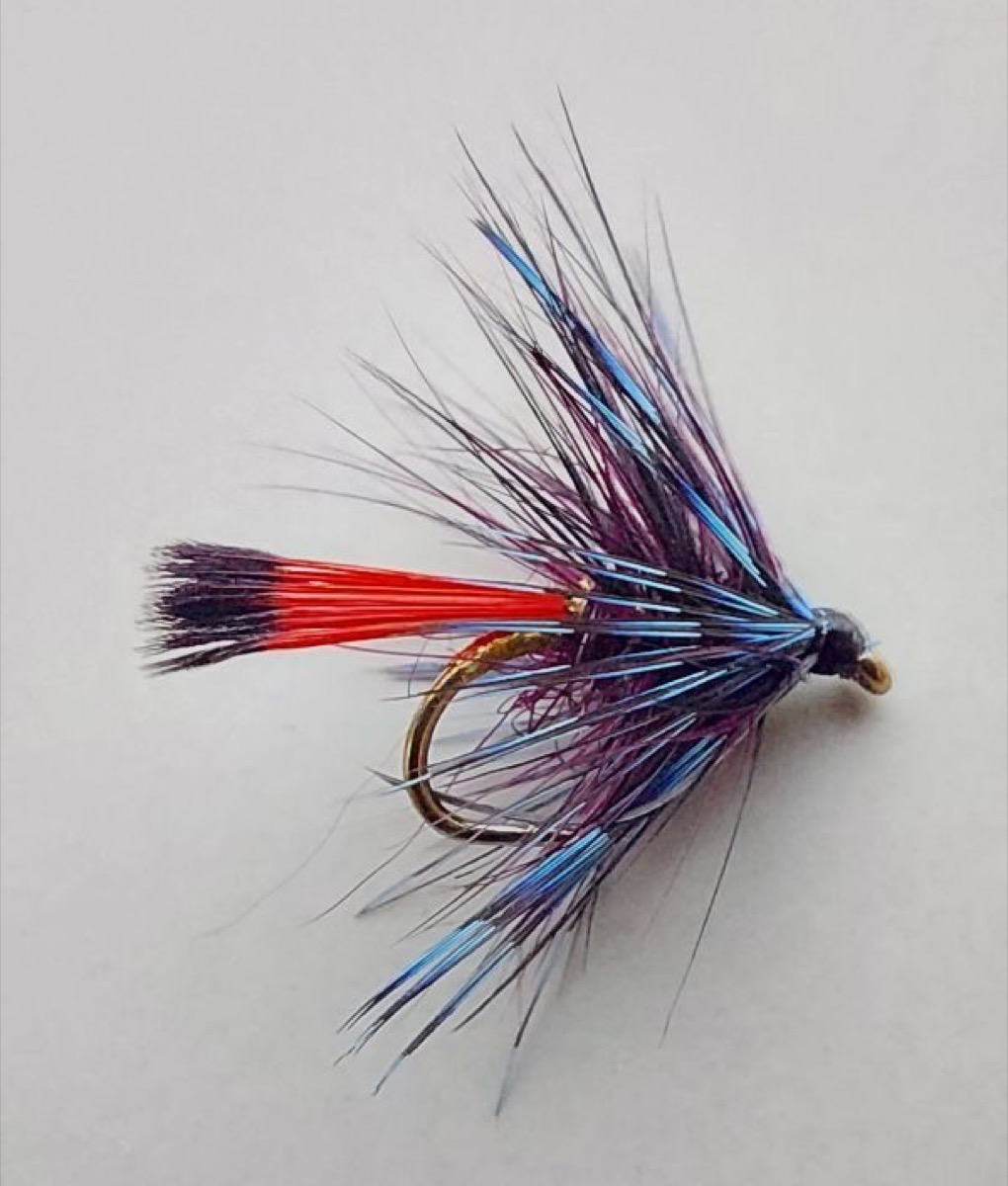 WF163 After George Barron's Claret Bumble fly pattern tied by Marten Staal