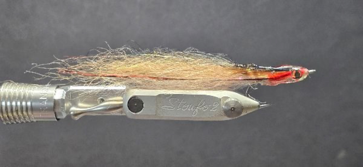 Brown Anchovy Surf Candy fly pattern tied by Darrell Olson