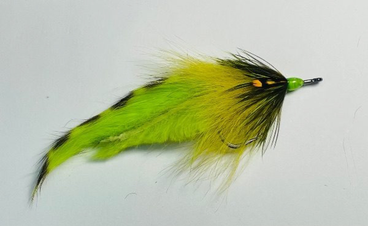 Chartreuse Tiger Bunny (Variant) fly pattern tied by Brent Jones