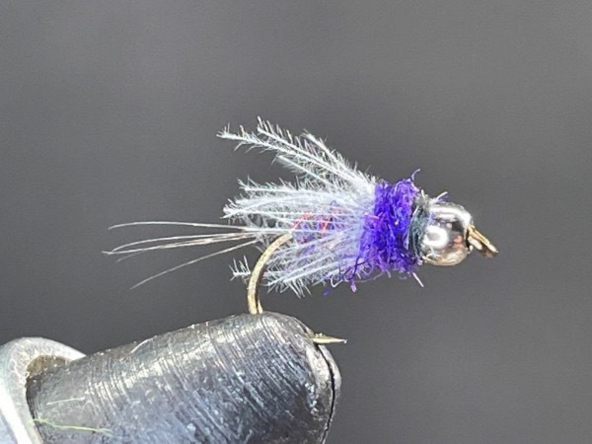 Duracell Midge fly pattern tied by Brent Jones