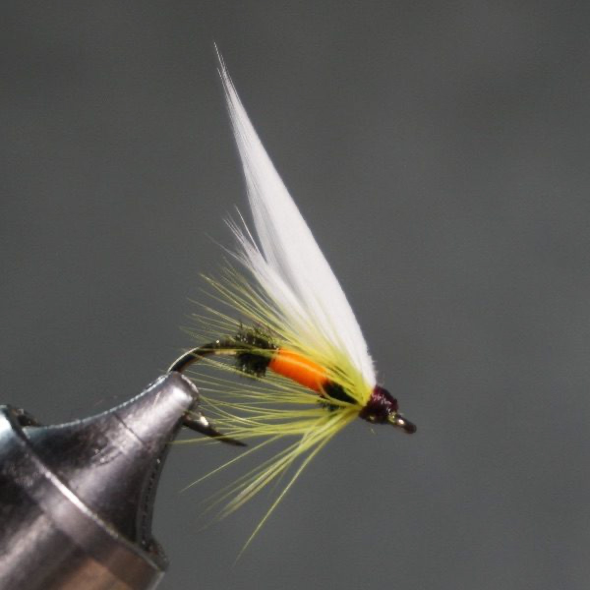 Orange Coachman fly pattern tied by Christian Andrews