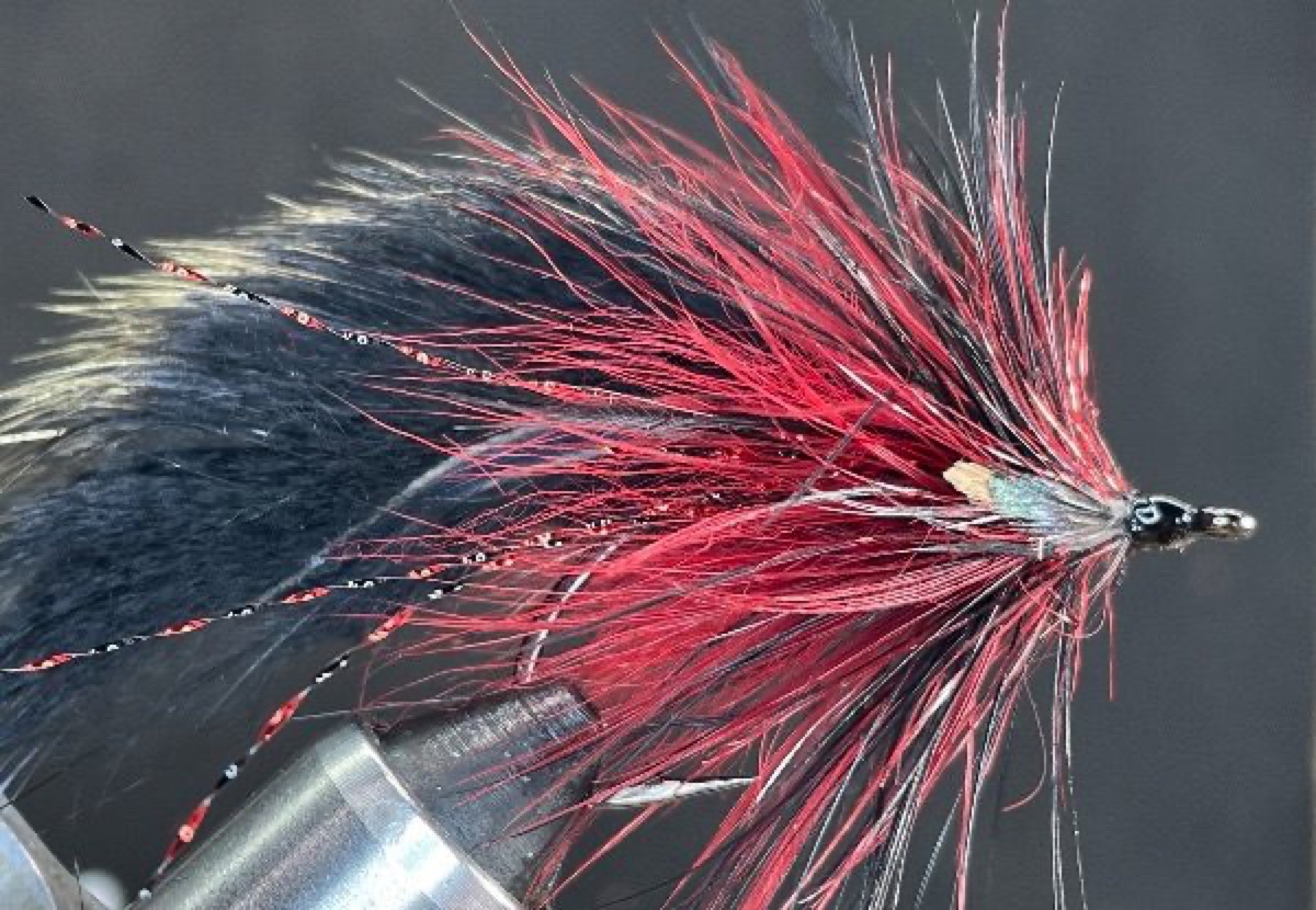 Gold Back Blood Bunny fly pattern tied by Brent Jones