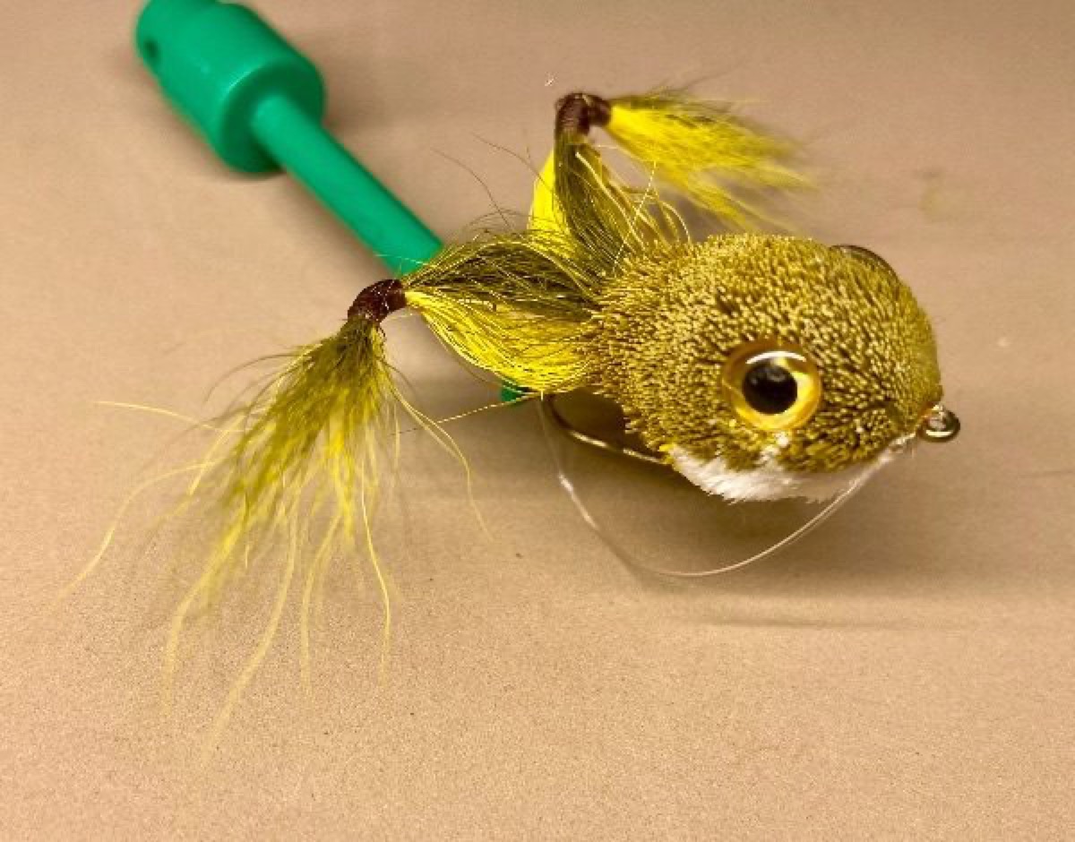 Messinger Frog fly pattern tied by Arthur Heffernan