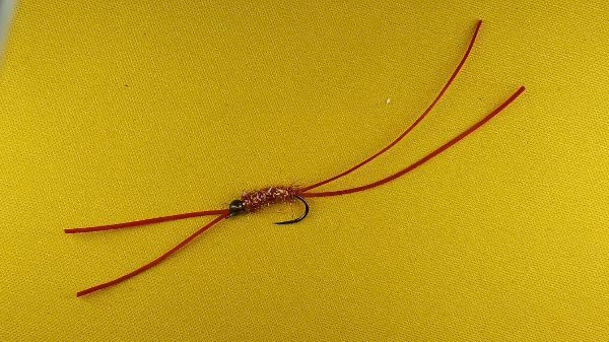 The Dubbed Apps Worm fly pattern tied by Rick Passek
