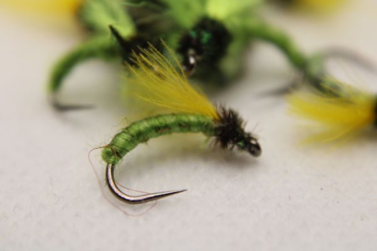 Kermit The Caddis fly pattern tied by Rick Passek