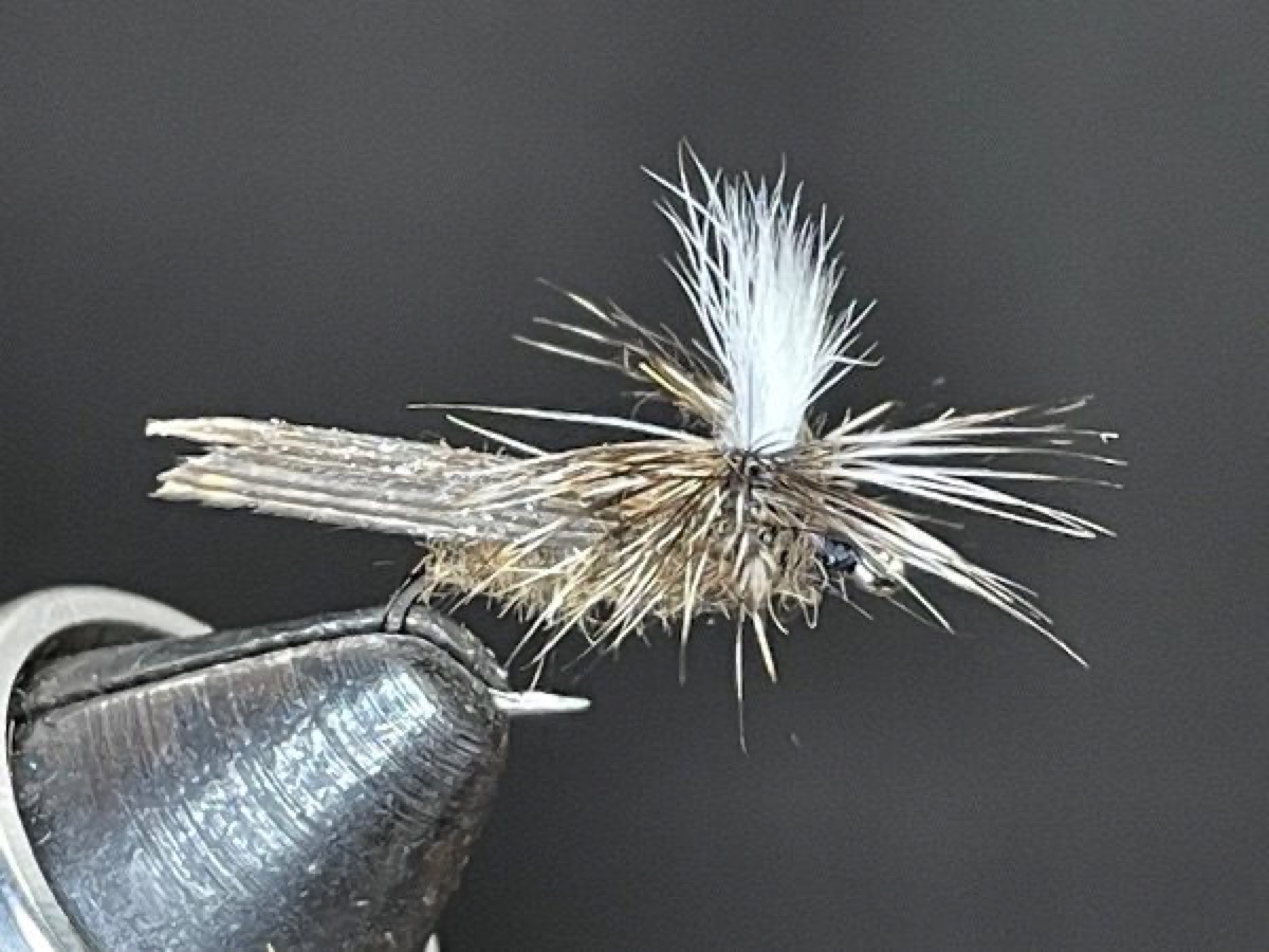 Parachute Brown Caddis fly pattern tied by Brent Jones