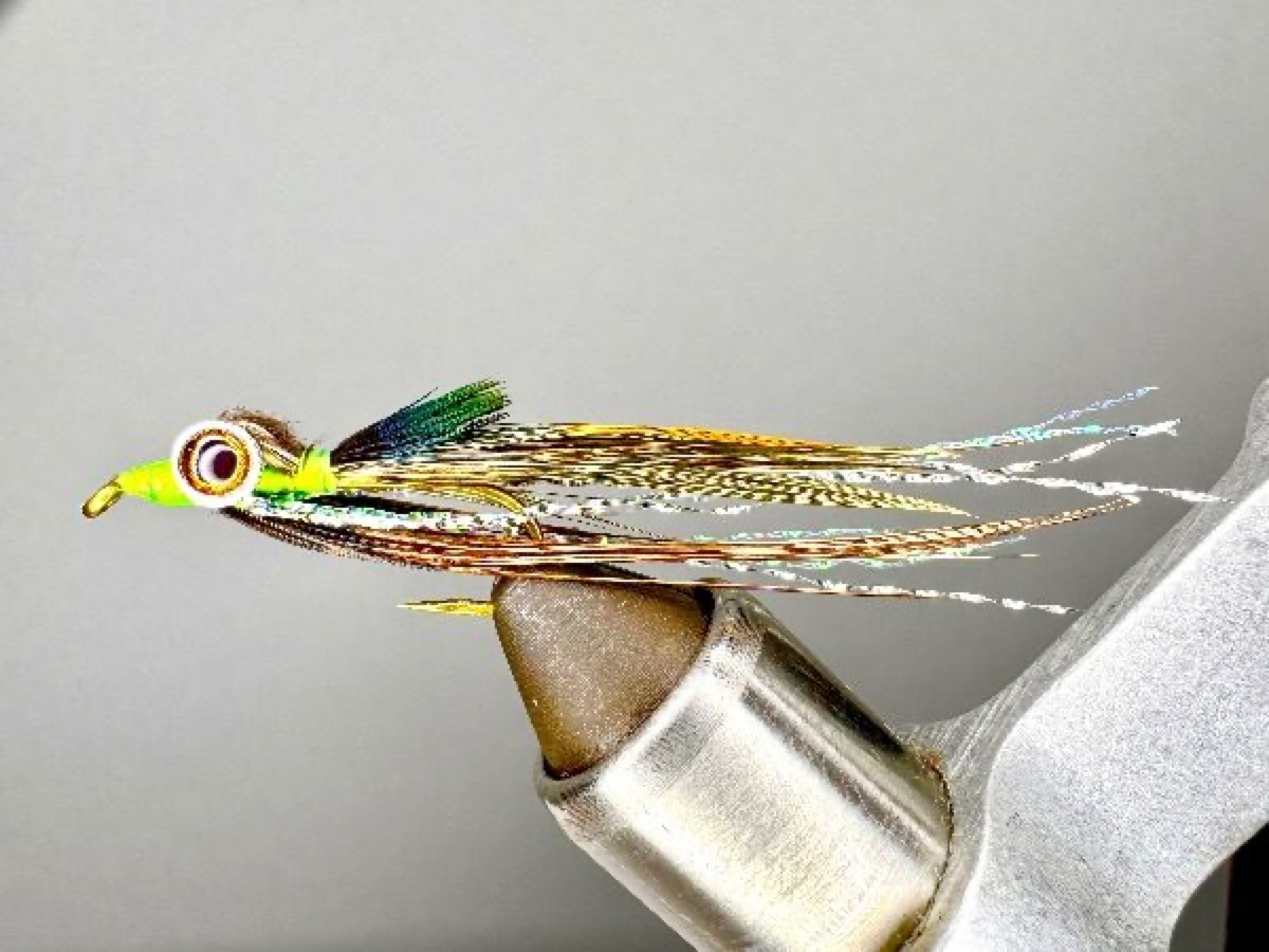 Pheasant Tail Clouser Minnow fly pattern tied by Joe Glessner